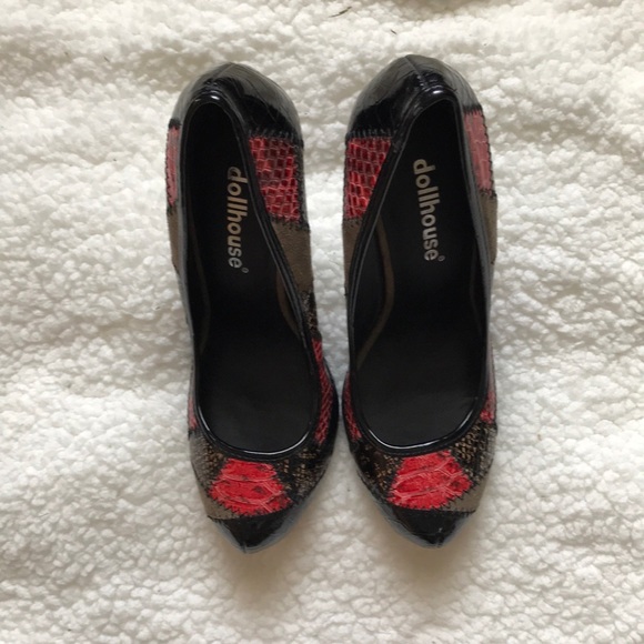 Dollhouse patchwork heels - Picture 3 of 5